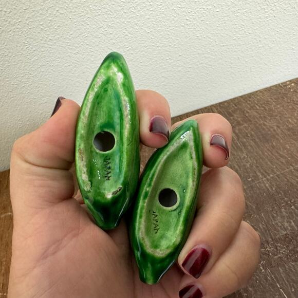 Japan Vintage Porcelain CORN small salt and pepper shakers - Picture 6 of 7